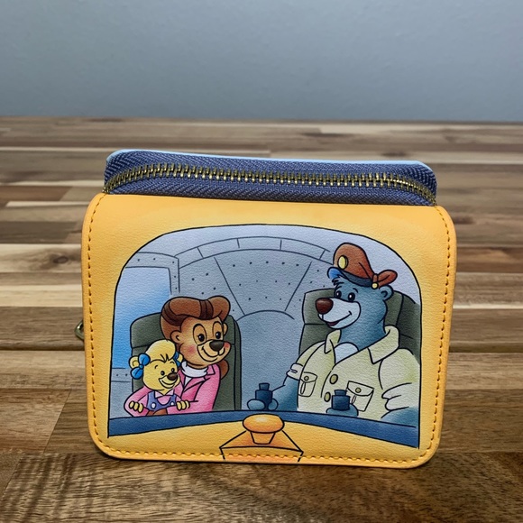 Loungefly Talespin Crew Group Portrait Mini Backpack & Small Zip Wallet - Picture 8 of 10